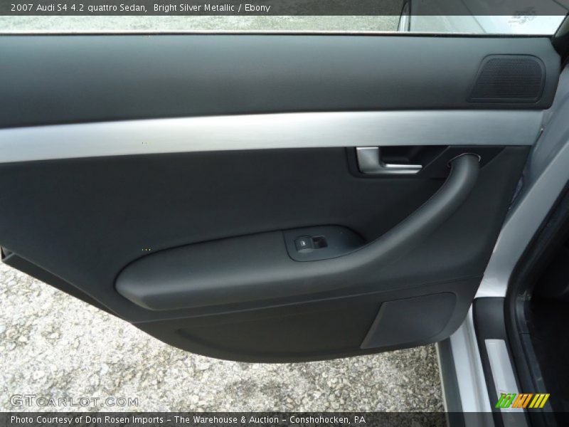 Bright Silver Metallic / Ebony 2007 Audi S4 4.2 quattro Sedan