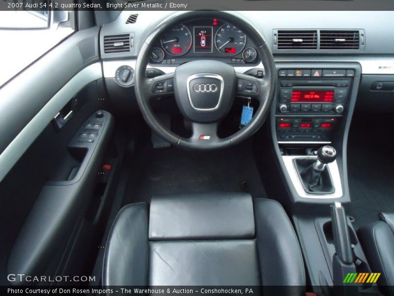Bright Silver Metallic / Ebony 2007 Audi S4 4.2 quattro Sedan