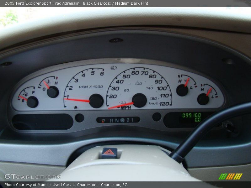 Black Clearcoat / Medium Dark Flint 2005 Ford Explorer Sport Trac Adrenalin