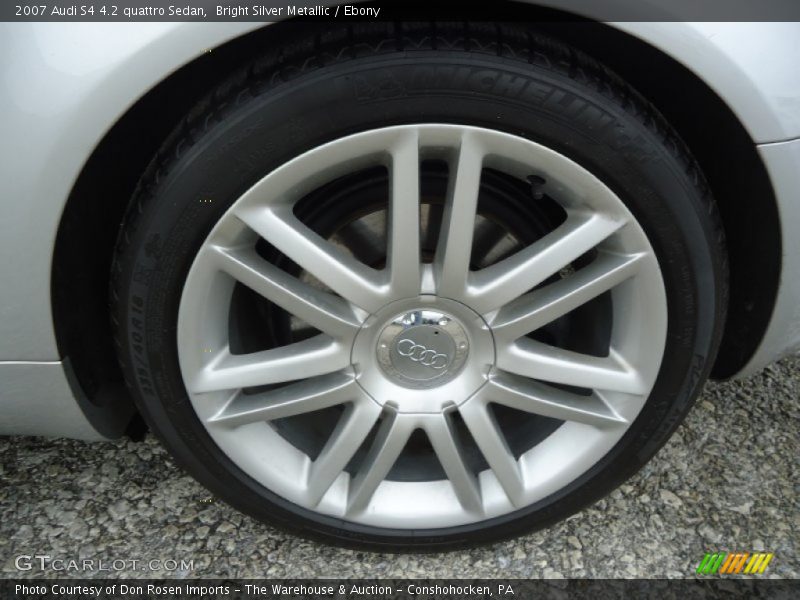 Bright Silver Metallic / Ebony 2007 Audi S4 4.2 quattro Sedan