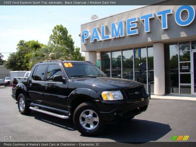 Black Clearcoat / Medium Dark Flint 2005 Ford Explorer Sport Trac Adrenalin