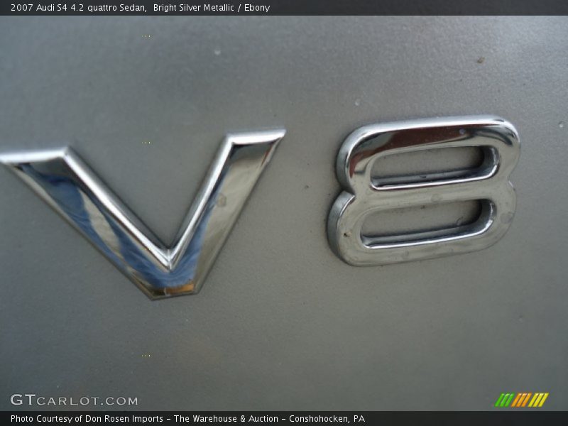 Bright Silver Metallic / Ebony 2007 Audi S4 4.2 quattro Sedan