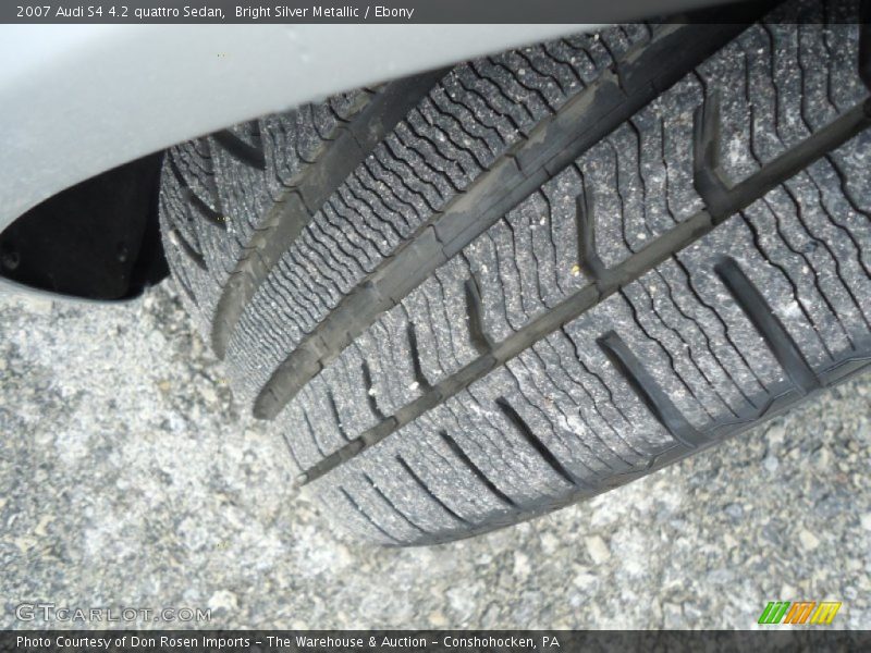 Bright Silver Metallic / Ebony 2007 Audi S4 4.2 quattro Sedan