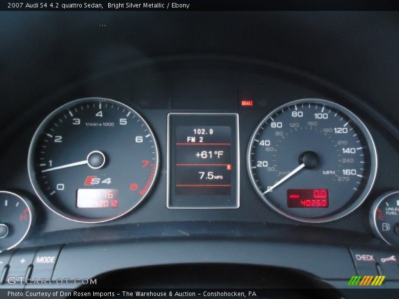  2007 S4 4.2 quattro Sedan 4.2 quattro Sedan Gauges