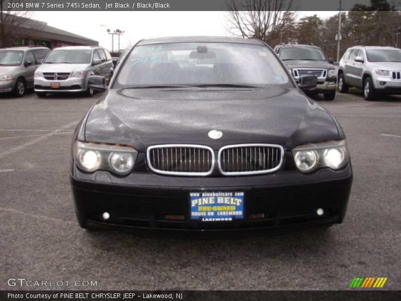 Jet Black / Black/Black 2004 BMW 7 Series 745i Sedan