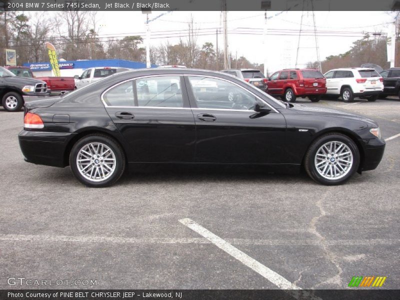 Jet Black / Black/Black 2004 BMW 7 Series 745i Sedan
