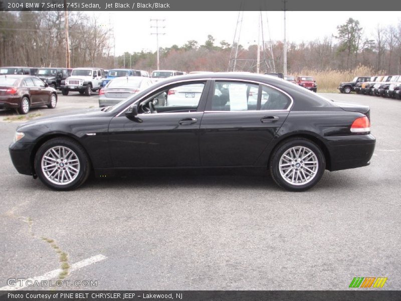Jet Black / Black/Black 2004 BMW 7 Series 745i Sedan