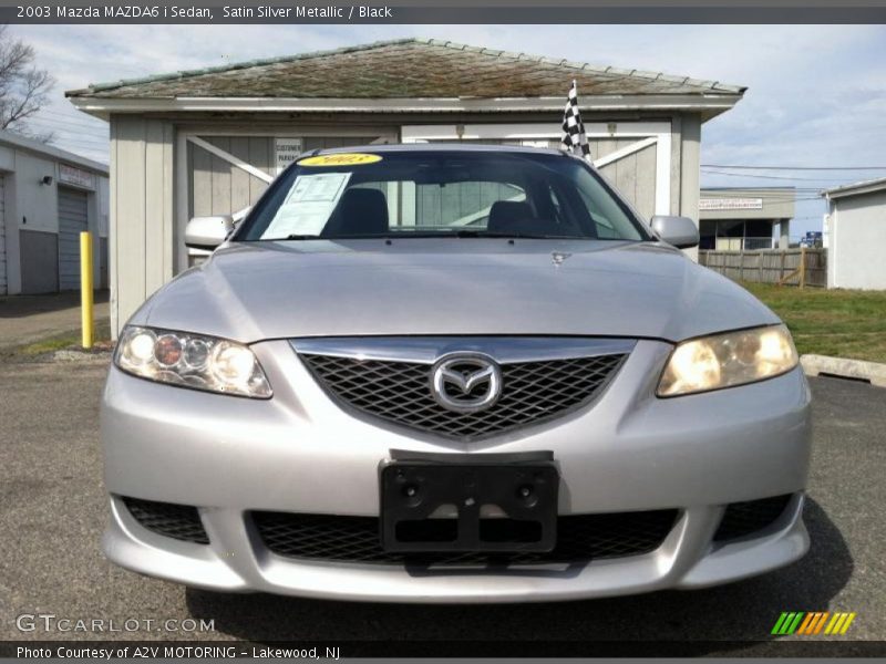 Satin Silver Metallic / Black 2003 Mazda MAZDA6 i Sedan
