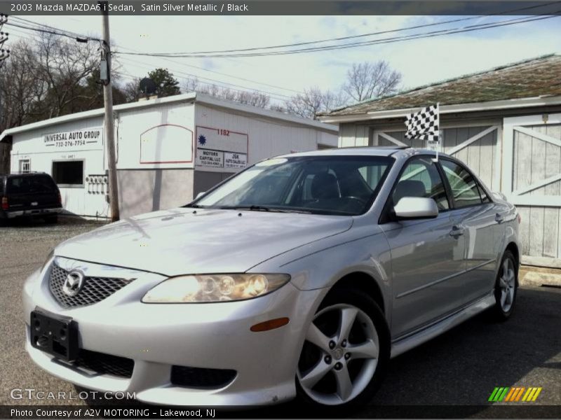 Satin Silver Metallic / Black 2003 Mazda MAZDA6 i Sedan