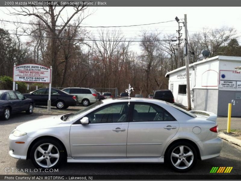 Satin Silver Metallic / Black 2003 Mazda MAZDA6 i Sedan
