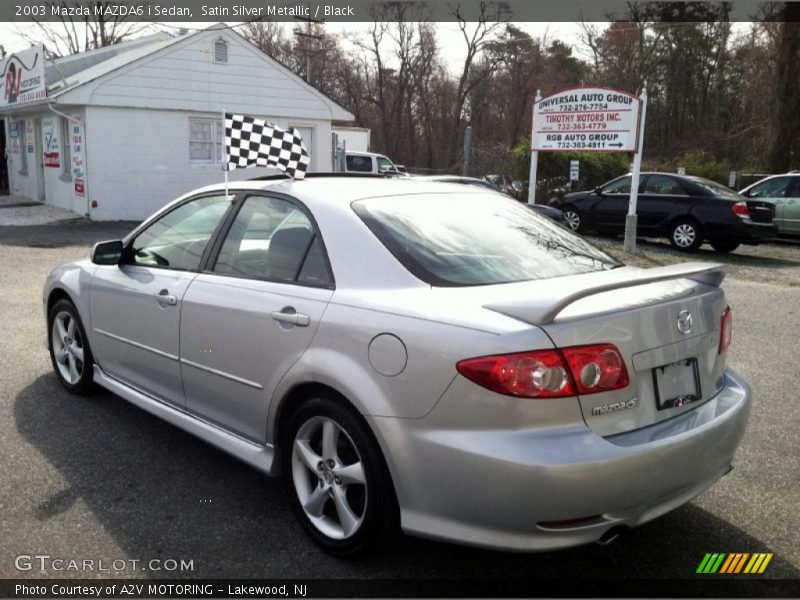 Satin Silver Metallic / Black 2003 Mazda MAZDA6 i Sedan