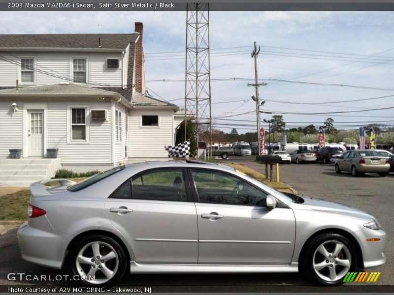 Satin Silver Metallic / Black 2003 Mazda MAZDA6 i Sedan