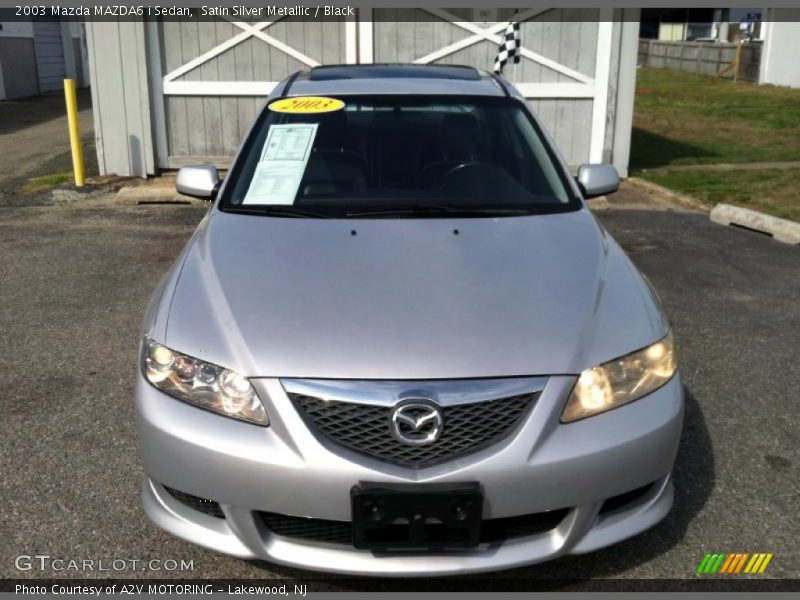 Satin Silver Metallic / Black 2003 Mazda MAZDA6 i Sedan