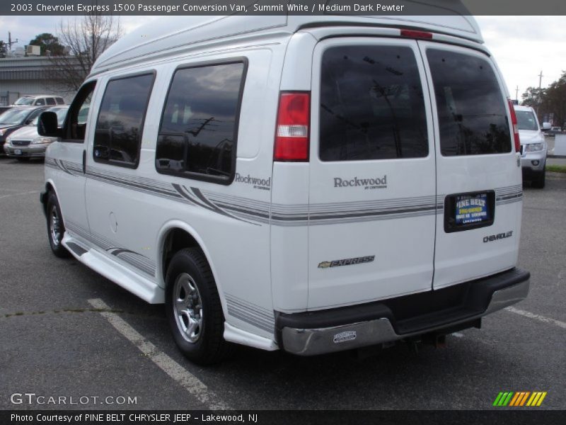 Summit White / Medium Dark Pewter 2003 Chevrolet Express 1500 Passenger Conversion Van