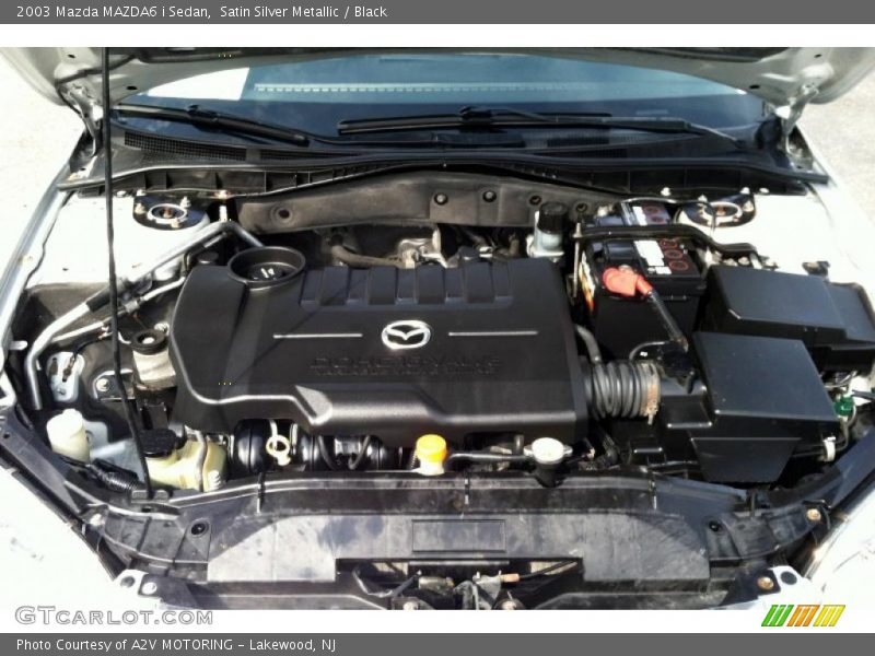 Satin Silver Metallic / Black 2003 Mazda MAZDA6 i Sedan
