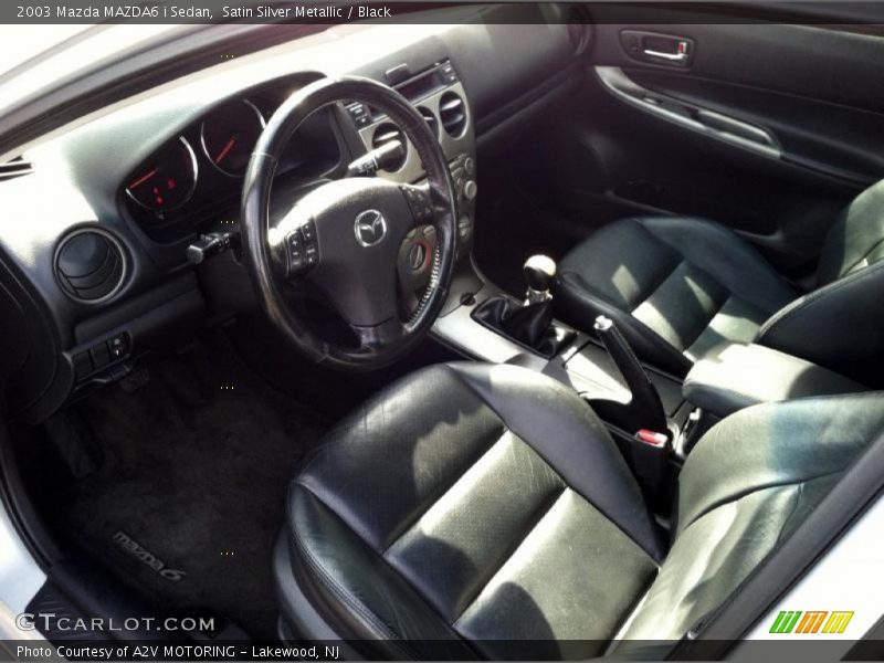 Satin Silver Metallic / Black 2003 Mazda MAZDA6 i Sedan