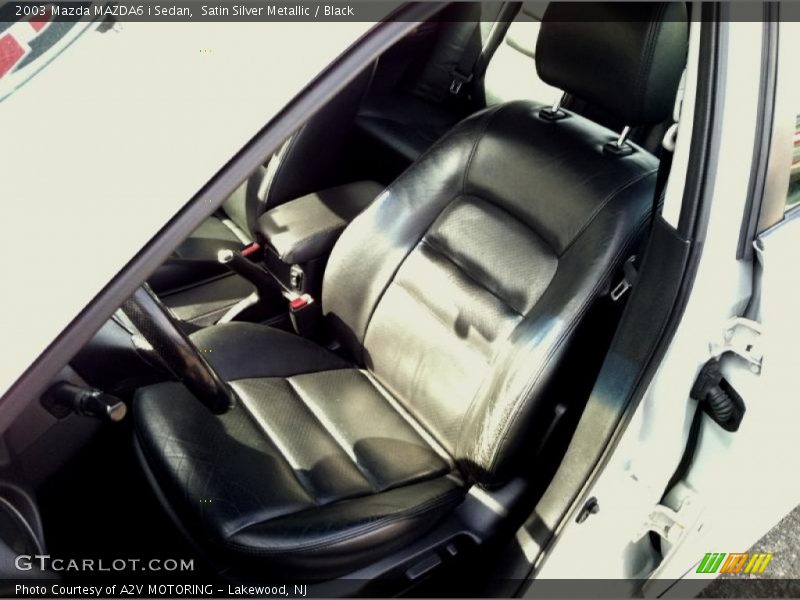 Satin Silver Metallic / Black 2003 Mazda MAZDA6 i Sedan