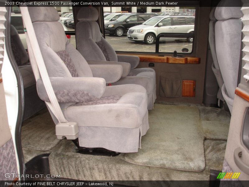 Summit White / Medium Dark Pewter 2003 Chevrolet Express 1500 Passenger Conversion Van