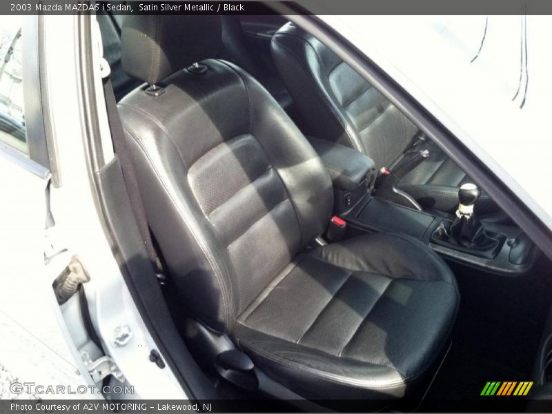 Satin Silver Metallic / Black 2003 Mazda MAZDA6 i Sedan