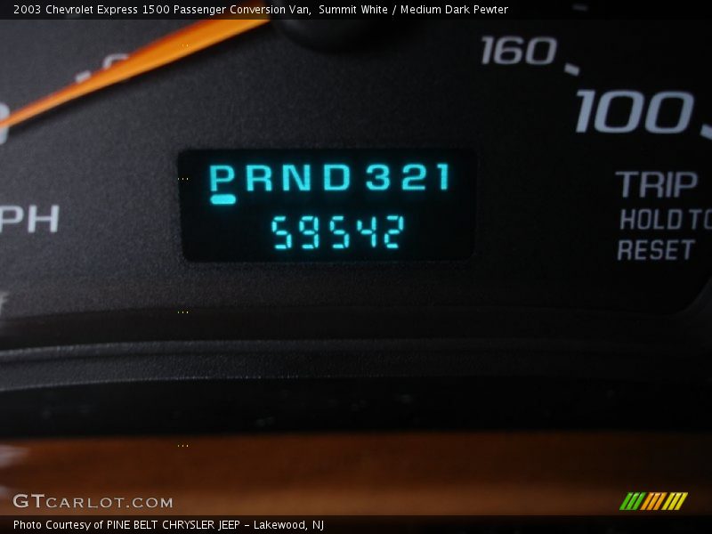 Summit White / Medium Dark Pewter 2003 Chevrolet Express 1500 Passenger Conversion Van