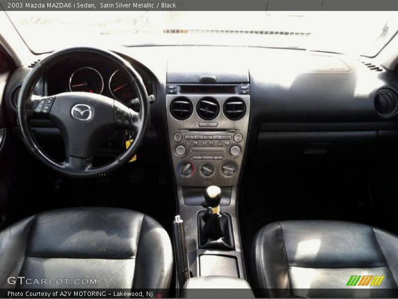 Satin Silver Metallic / Black 2003 Mazda MAZDA6 i Sedan