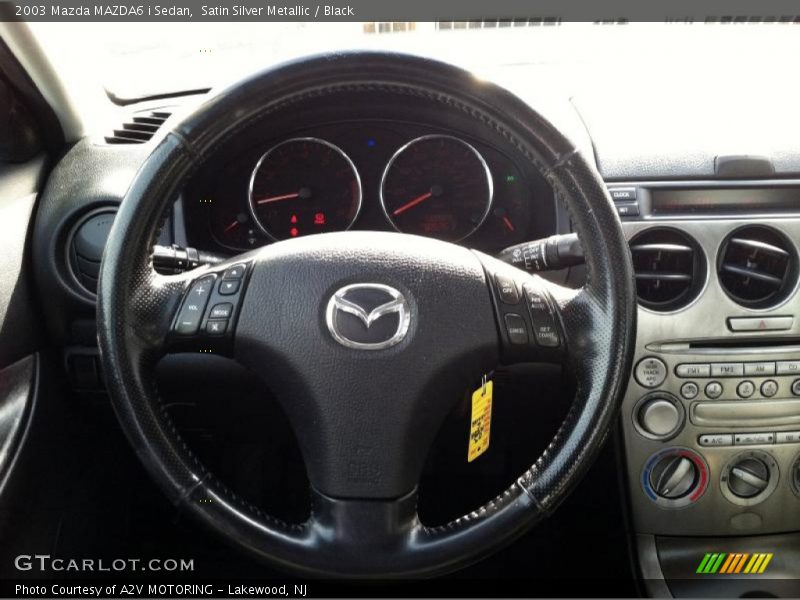 Satin Silver Metallic / Black 2003 Mazda MAZDA6 i Sedan