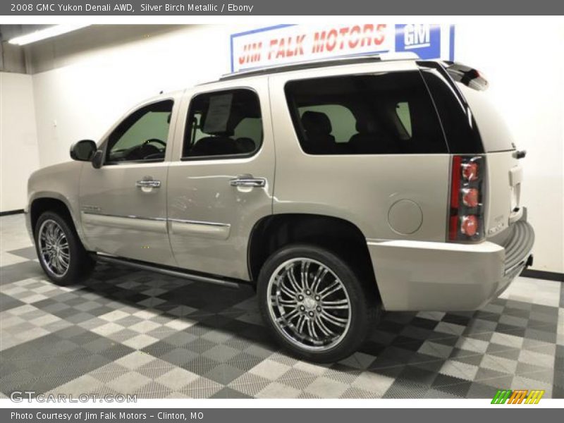 Silver Birch Metallic / Ebony 2008 GMC Yukon Denali AWD