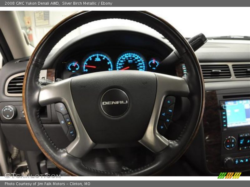 Silver Birch Metallic / Ebony 2008 GMC Yukon Denali AWD