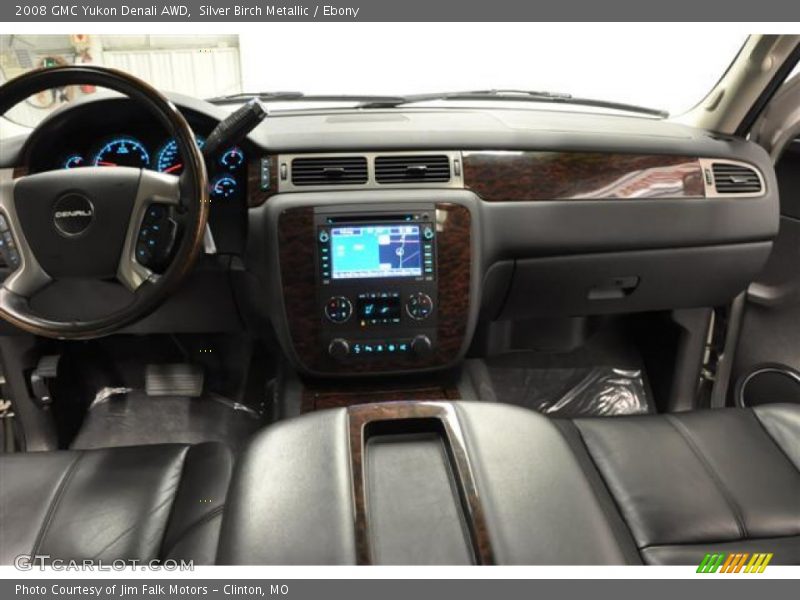 Silver Birch Metallic / Ebony 2008 GMC Yukon Denali AWD