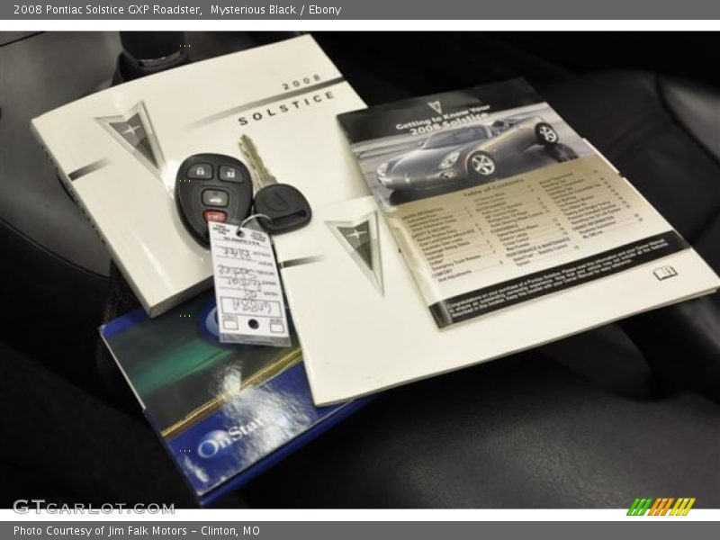 Mysterious Black / Ebony 2008 Pontiac Solstice GXP Roadster