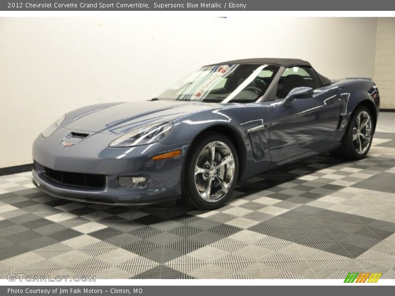 Supersonic Blue Metallic / Ebony 2012 Chevrolet Corvette Grand Sport Convertible