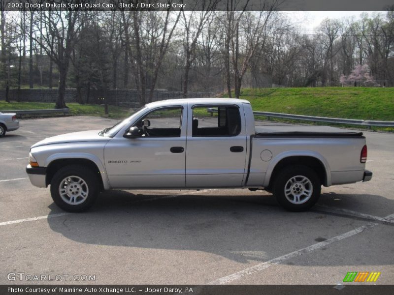 Black / Dark Slate Gray 2002 Dodge Dakota Sport Quad Cab