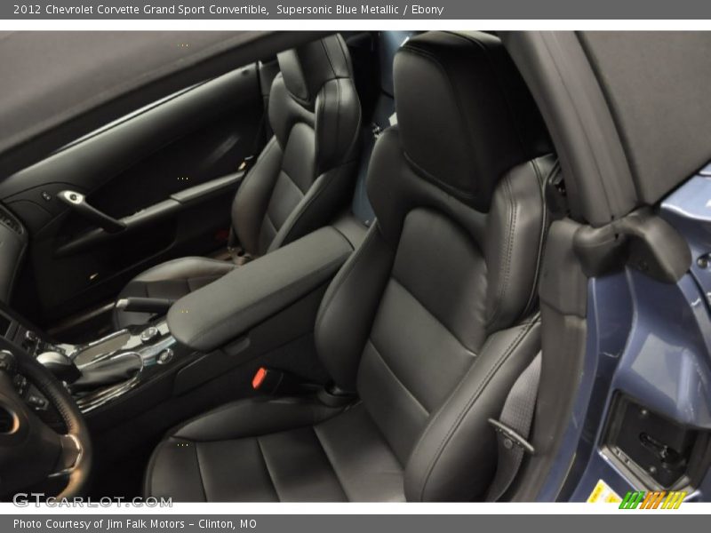 Supersonic Blue Metallic / Ebony 2012 Chevrolet Corvette Grand Sport Convertible