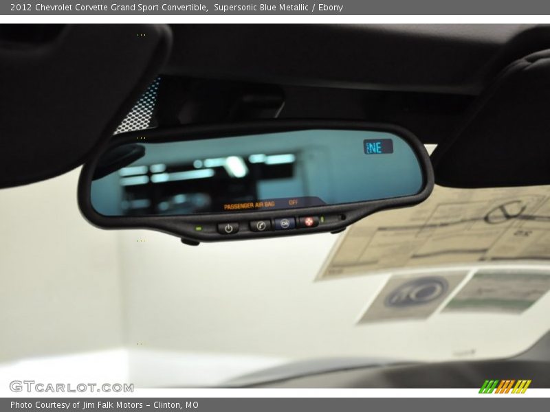 Supersonic Blue Metallic / Ebony 2012 Chevrolet Corvette Grand Sport Convertible