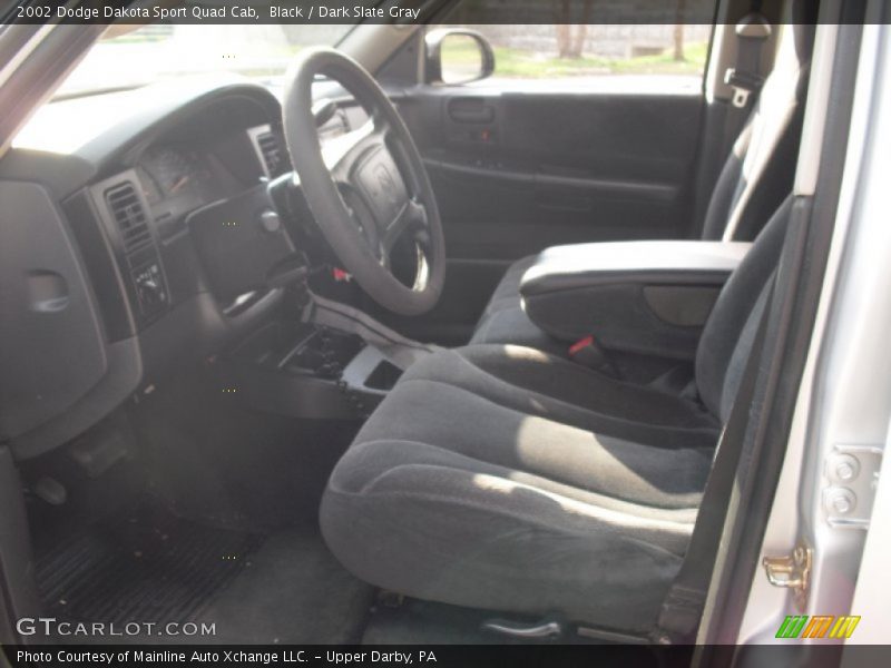 Black / Dark Slate Gray 2002 Dodge Dakota Sport Quad Cab