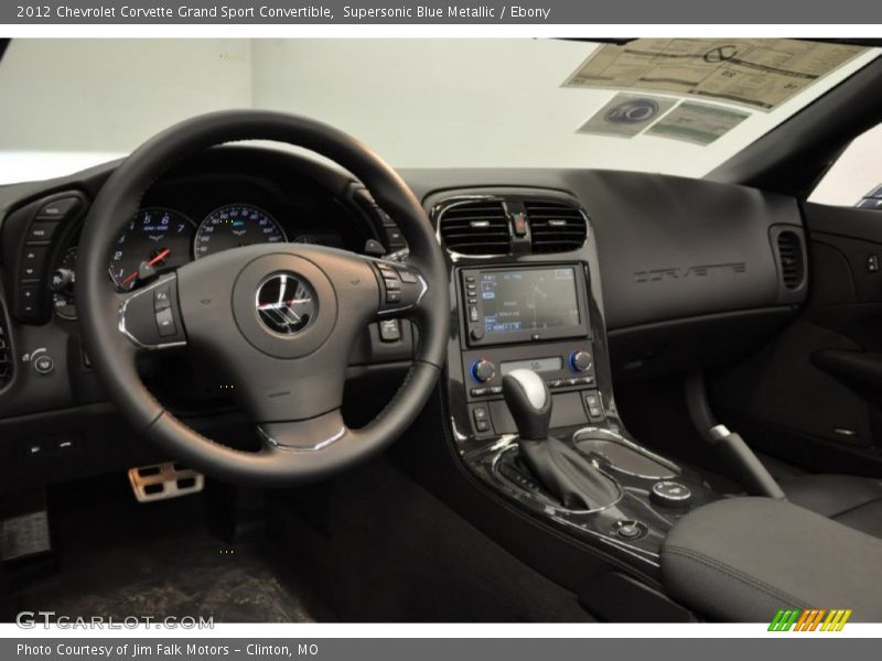 Supersonic Blue Metallic / Ebony 2012 Chevrolet Corvette Grand Sport Convertible