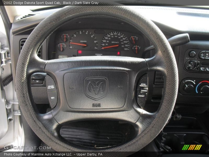 Black / Dark Slate Gray 2002 Dodge Dakota Sport Quad Cab