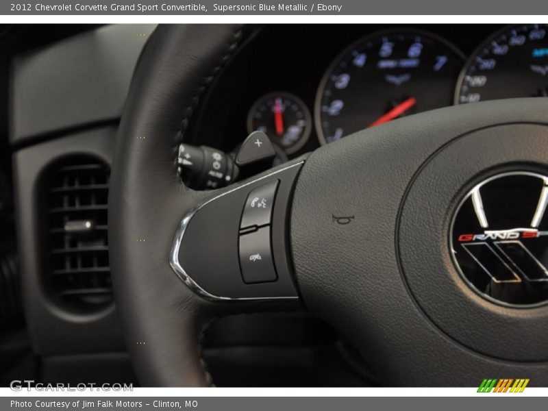 Supersonic Blue Metallic / Ebony 2012 Chevrolet Corvette Grand Sport Convertible