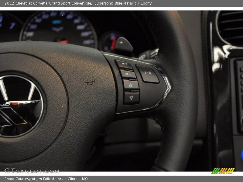 Supersonic Blue Metallic / Ebony 2012 Chevrolet Corvette Grand Sport Convertible