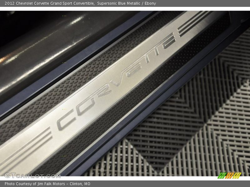 Supersonic Blue Metallic / Ebony 2012 Chevrolet Corvette Grand Sport Convertible