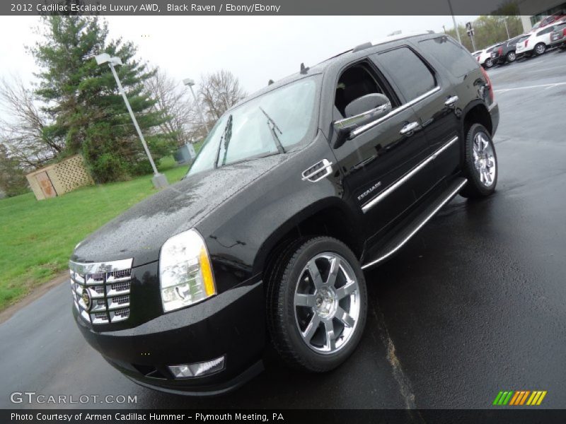 Black Raven / Ebony/Ebony 2012 Cadillac Escalade Luxury AWD