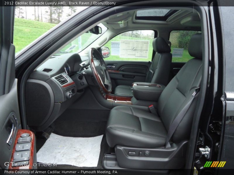 Black Raven / Ebony/Ebony 2012 Cadillac Escalade Luxury AWD