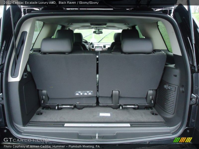 Black Raven / Ebony/Ebony 2012 Cadillac Escalade Luxury AWD