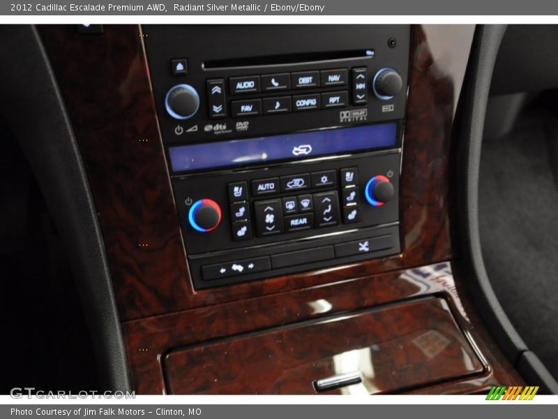 Radiant Silver Metallic / Ebony/Ebony 2012 Cadillac Escalade Premium AWD