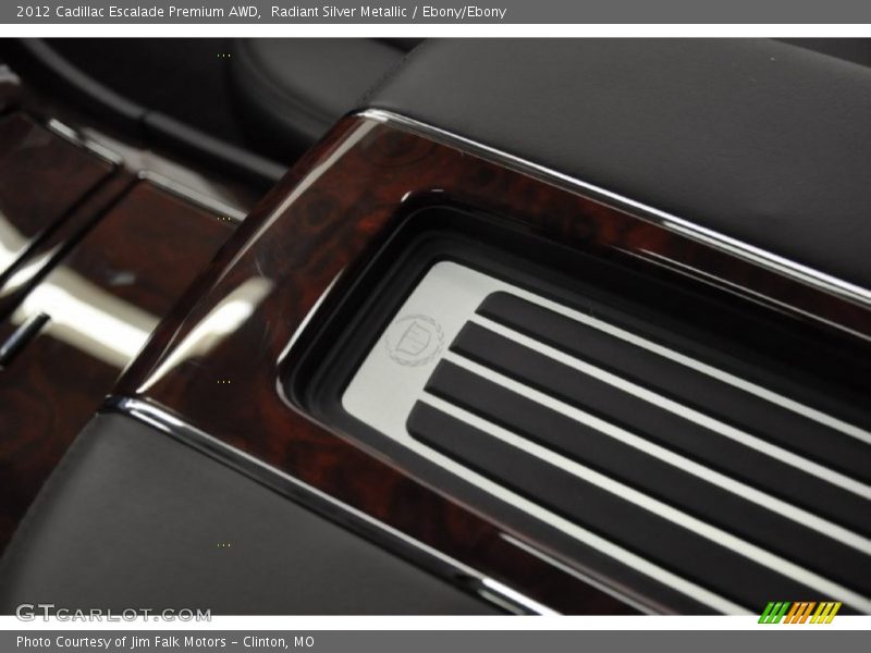 Radiant Silver Metallic / Ebony/Ebony 2012 Cadillac Escalade Premium AWD