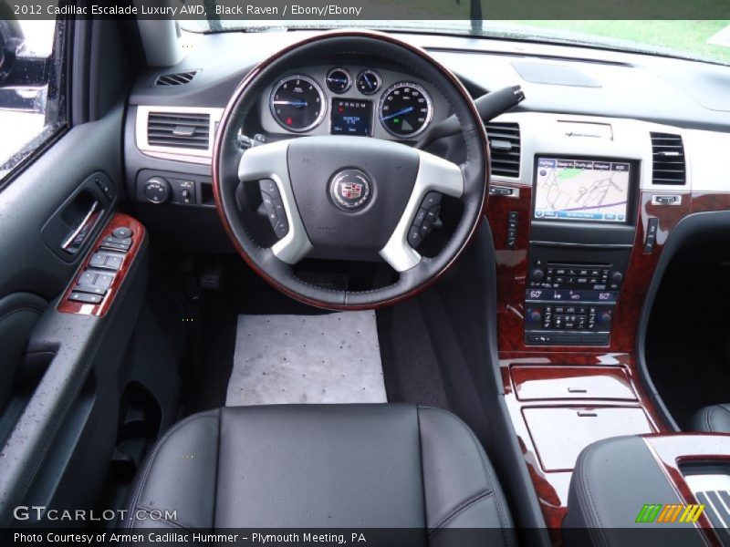 Black Raven / Ebony/Ebony 2012 Cadillac Escalade Luxury AWD