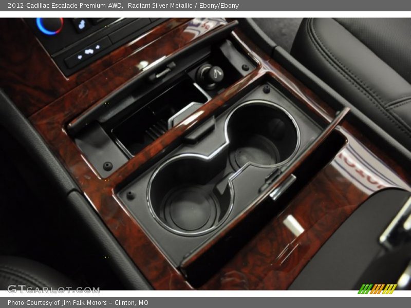 Radiant Silver Metallic / Ebony/Ebony 2012 Cadillac Escalade Premium AWD