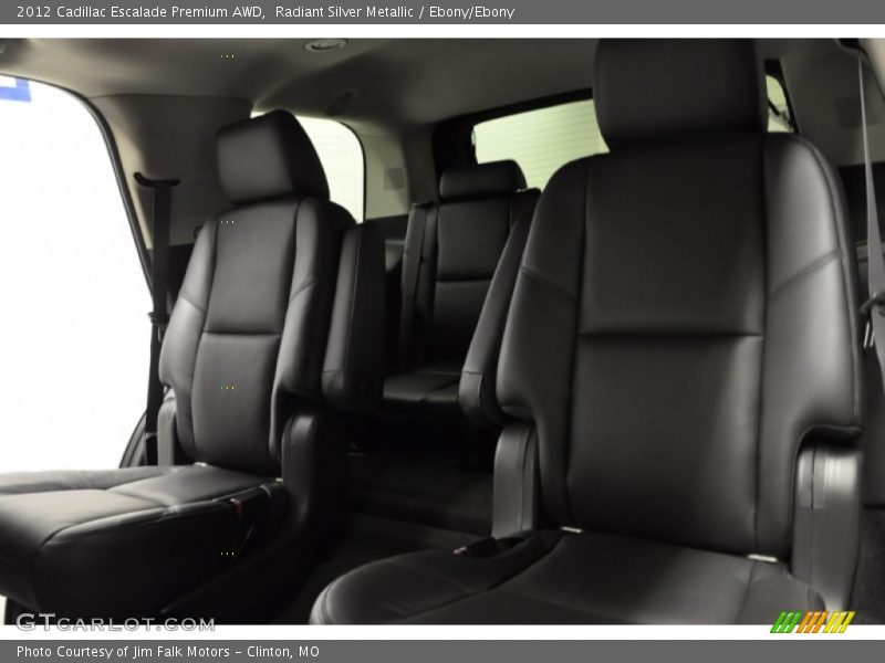 Radiant Silver Metallic / Ebony/Ebony 2012 Cadillac Escalade Premium AWD