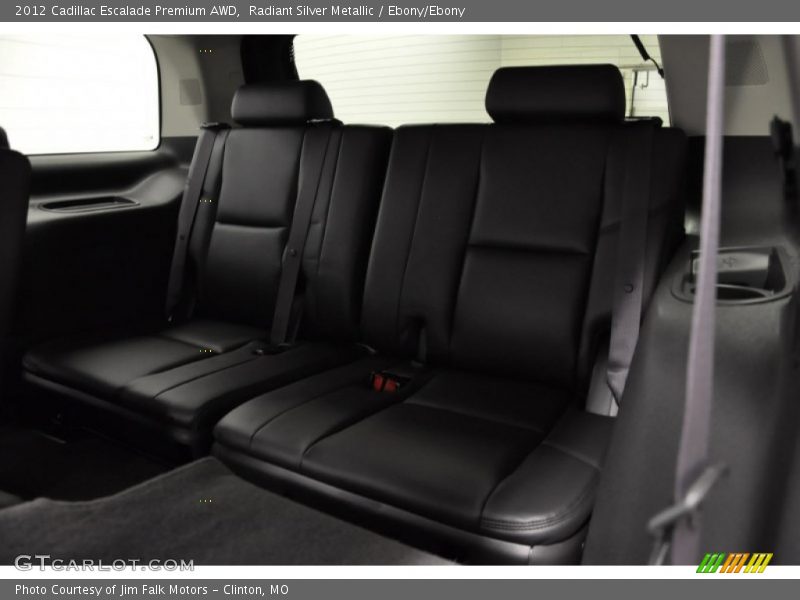 Radiant Silver Metallic / Ebony/Ebony 2012 Cadillac Escalade Premium AWD