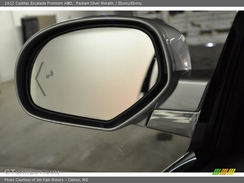 Radiant Silver Metallic / Ebony/Ebony 2012 Cadillac Escalade Premium AWD